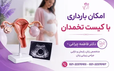 آیا میتوان با وجود کیست باردار شد؟ بررسی خطر ناباروری